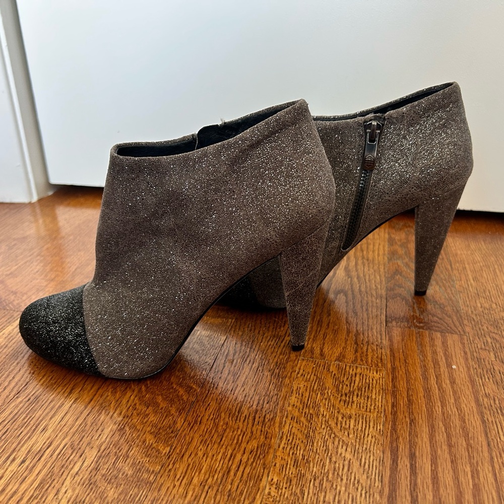 Vince Camuto Heeled Boots with Glittery Toe Caps - Picture 8 of 12